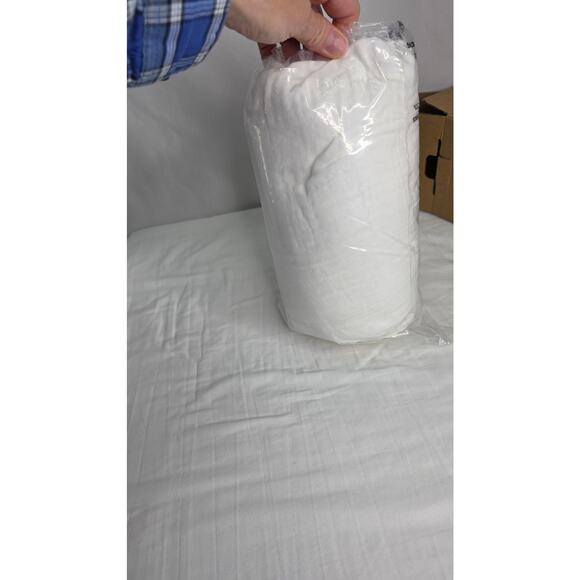 White Gauze Lightweight Cotton Throw Blanket for Couch Breathable 50x70 - Picture 7 of 12